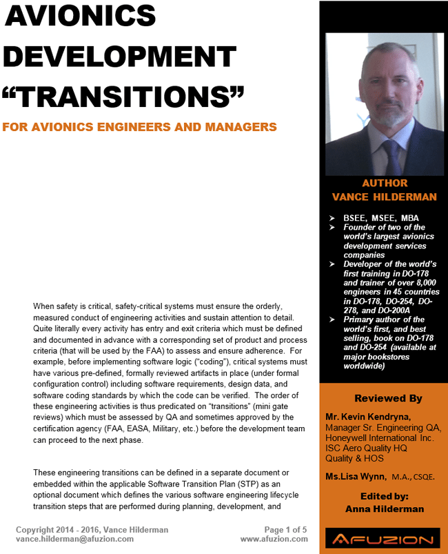 Avionics Development Transitions For Avionics Engineers And Managers